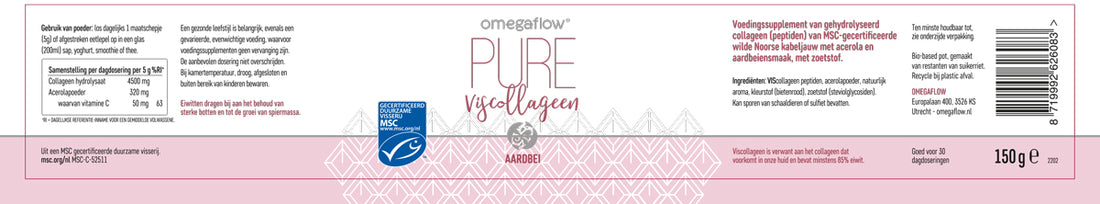 Viscollageen met aardbeiensmaak